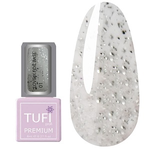 База с блестками TUFI profi PREMIUM Lovely Foil 01 milkshake 8 ml