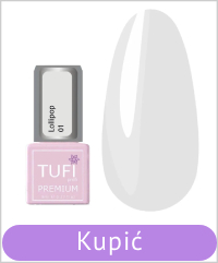 Lakier hybrydowy TUFI profi LOLLIPOP 01 Wanilia 8 ml