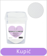 Waciki bezpyłowe TUFI PROFI PREMIUM Lux Cotton Fibre serduszka biały 200 szt.